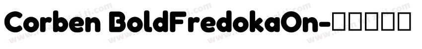 Corben BoldFredokaOn字体转换